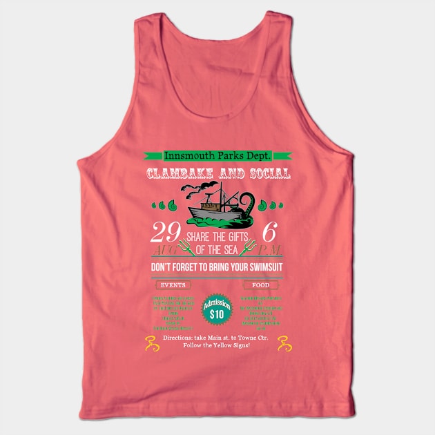 Cthulhu Tee - Innsmouth Clambake Tank Top by KennefRiggles